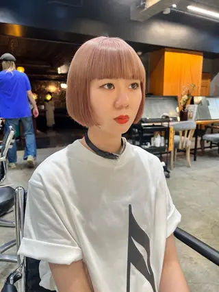 ミディアム カラー haco＋所属・圧倒的デザイン力 店長🎨RENAのヘアスタイル