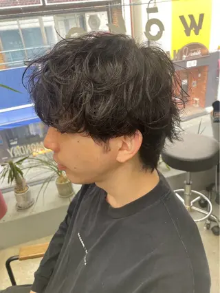 ショート パーマ メンズ メンズ専門サロン wokeのヘアスタイル