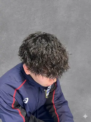 パーマ メンズ メンズ/似合わせ/骨 格矯正/真人のヘアスタイル