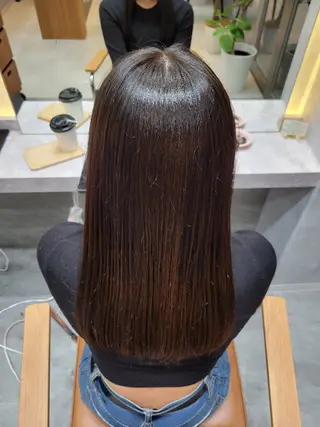 ロング 川﨑 貴博のヘアスタイル