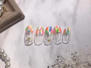 ネイル ネイルPetit Ribbonのネイルデザイン