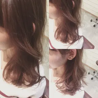 セミロング カラー hair salon Ranun髪質改善のヘアスタイル