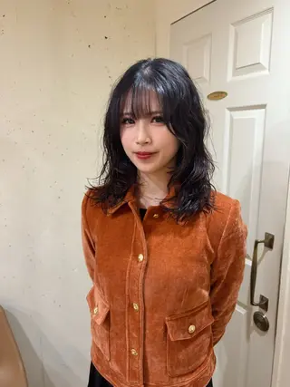 セミロング パーマ kaito パーマ募集！🔵のヘアスタイル