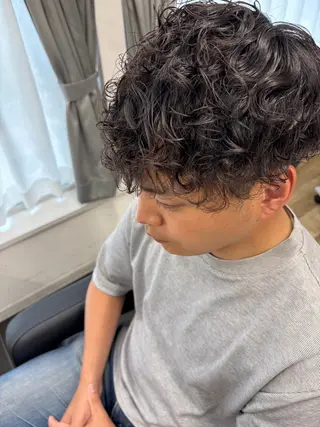 パーマ メンズ 上河 綾樺のヘアスタイル