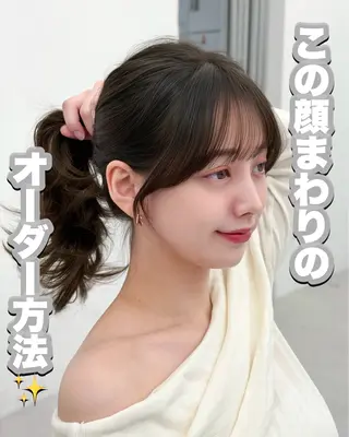 ロング カラー 韓国ヘア　紗希 🦋のヘアスタイル