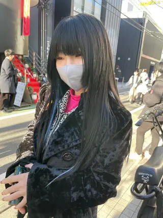 ロング カラー スパイラルパーマ 🌐hina⭐️のヘアスタイル