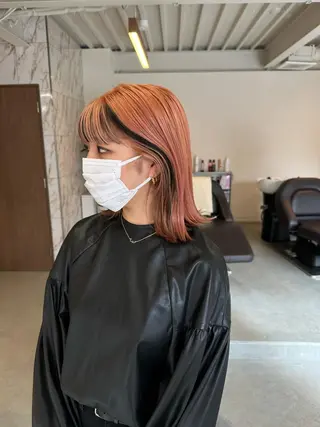 ミディアム カラー ハイトーン×似合わせ 🌱中川慎之介のヘアスタイル