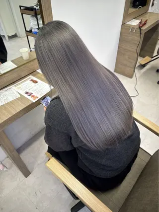 ロング カラー Una並木坂　透明感カラー&髪質改善&韓国ヘア所属・モテ髪美容師♡ ひなたのヘアスタイル