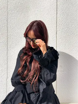 ロング カラー カラー/髪質改善 レイヤー/vagueのヘアスタイル