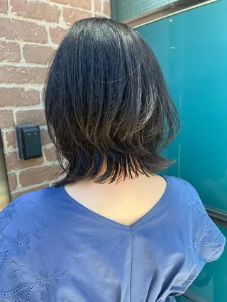 ミディアム カラー パーマ ヘアアレンジ メンズ キッズ ネイル マツエク・マツパ アイブロウ times salon名駅所属・久木原 ゆりのヘアスタイル