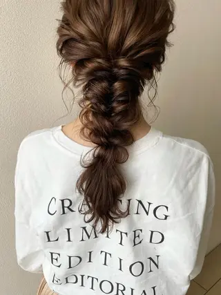 ロング ヘアアレンジ 沢田 瞳のヘアスタイル