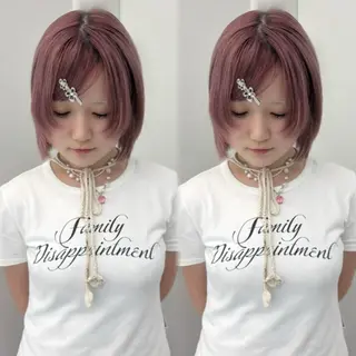 ミディアム girlyハイトーン /uki /渋谷🎀のヘアスタイル