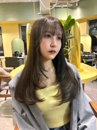 ロング カラー uta所属・ʜᴀʀᴜɴᴀ /透明感カラーのヘアスタイル