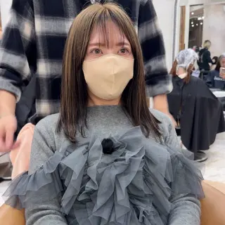 ミディアム カラー ダブルカラー/ 髪質改善/ハクのヘアスタイル