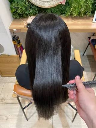 ロング 横浜パーマ🌐 暖色カラー🍒もえかのヘアスタイル