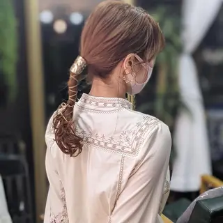 セミロング ヘアアレンジ Ruheplatz所属・HIKARI＠ Ruheplatzのヘアスタイル