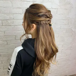 ヘアアレンジ 🎀モテ髪ミルクティ ー🎀yasunaのヘアスタイル