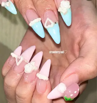 ネイル moca心斎橋所属・˚✧⁺⭐︎༚moca miyuu⁎⁺˳✧༚のネイルデザイン