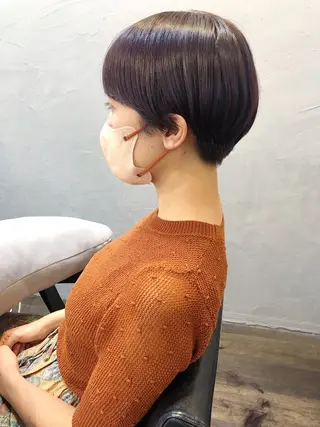 ショート カラー 長井 美佳のヘアスタイル