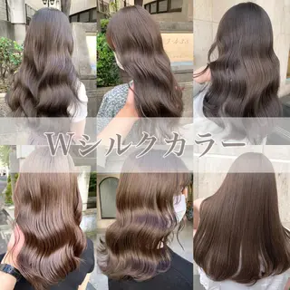 ロング カラー ブリーチなし✨艶髪 カラー𓃲YAGIのヘアスタイル