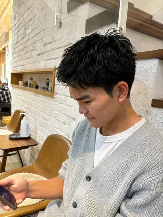 ショート メンズ ナチュラルスタイル feel/則長 玲央のヘアスタイル