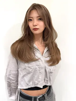 カラー 小顔ボブ jilblanカホのヘアスタイル