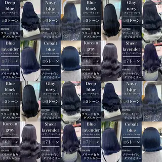 セミロング カラー レイヤー×透明感カラ ーHAYATOのヘアスタイル