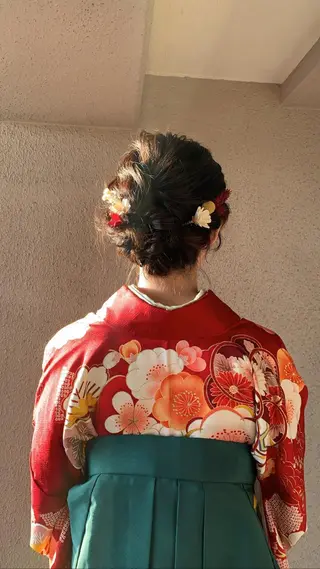 ミディアム ヘアアレンジ chouette/ 根本優希のヘアスタイル