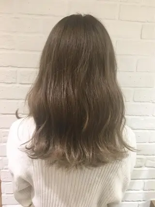 ミディアム フジサキ ケンのヘアスタイル
