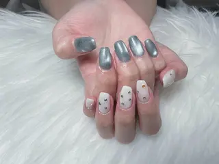 ネイル 【Eclat ｴｸﾗ】nail＆beauty所属・Eclat〔ｴｸﾗ〕 MOEKA𝜗𝜚*のネイルデザイン
