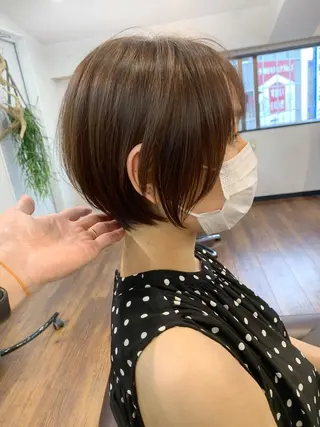 ショート 縮毛矯正/ショート/ レイヤー/畑中正敏のヘアスタイル