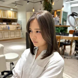 セミロング カラー Kurumi 🩰カットモデル募集のヘアスタイル