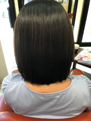 ミディアム 長津 健一郎のヘアスタイル