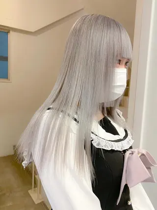 ロング カラー ハイトーンカラー ⭐️NAZUNAのヘアスタイル
