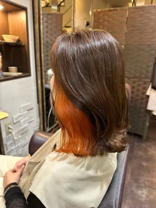 セミロング カラー La Bless 天王寺Smart Salon所属・LaBless平瀬 拓海のヘアスタイル