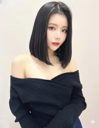 ミディアム カラー 韓国ヘア/髪質改善 TAKAHIROのヘアスタイル