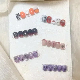 ネイル RAFFINE 月🦋🩵のネイルデザイン