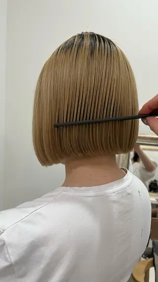 ショート ボブ／ミニボブ／ akaneのヘアスタイル