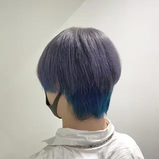 ショート カラー パーマ ヘアアレンジ メンズ キッズ ネイル マツエク・マツパ スパイキー/フェザー /波巻き/かいとのヘアスタイル