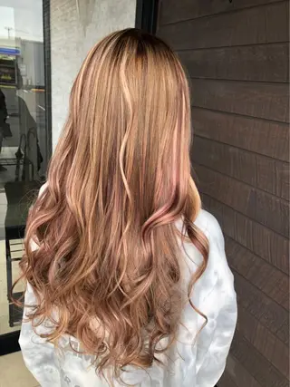 ロング カラー earth尾形美穂 🫧髪質改善縮毛🫧のヘアスタイル