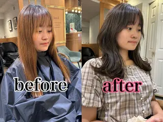 セミロング レイヤーカット/艶カ ラー/chihiroのヘアスタイル