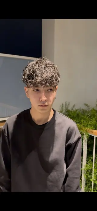 ショート パーマ メンズ メンズパーマ特化 園田　楓莉のヘアスタイル