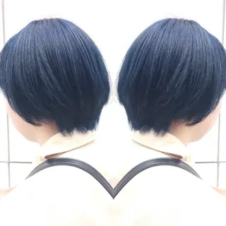 ショート カラー ヘアアレンジ 竹内啓太 ボブのヘアスタイル