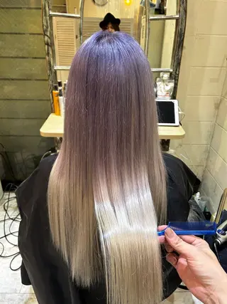 ロング カラー 二 宮のヘアスタイル