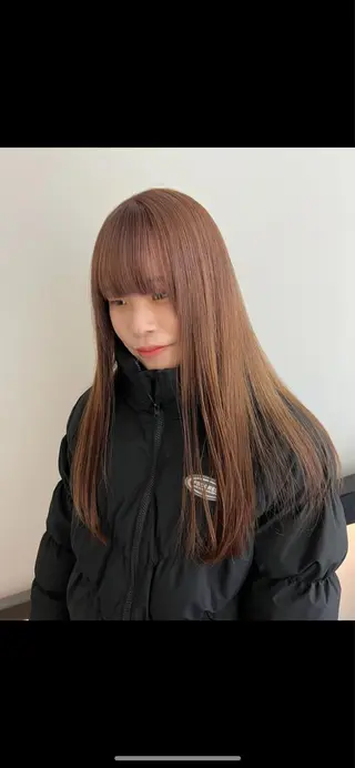 ロング カラー 顔周りカット/透明感 カラー✂️MEIのヘアスタイル