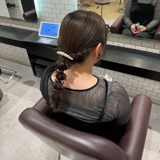 セミロング ヘアアレンジ 🎀ヘアアレンジ 🎀ななみのヘアスタイル