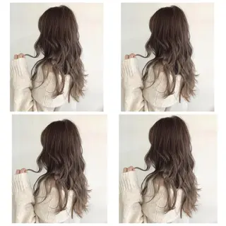 ロング カラー 京都大人女性ショート 徒歩1分/秋山のヘアスタイル