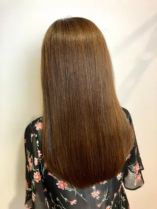 ロング カラー 青野 文香のヘアスタイル