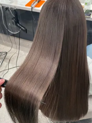 ロング りきと🦋河原町 縮毛矯正/艶カラーのヘアスタイル