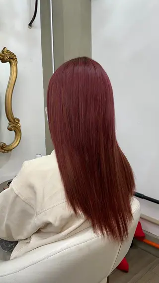 ミディアム カラー プルエクステ界隈 ハイトーン/カツオ✨のヘアスタイル